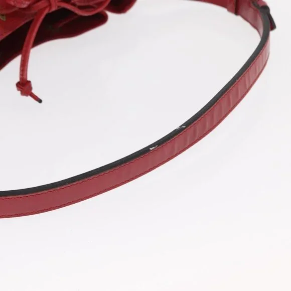 Authentic LOUIS VUITTON Epi Petit Noe Shoulder Bag Red M44107 LV - Picture 15 of 16